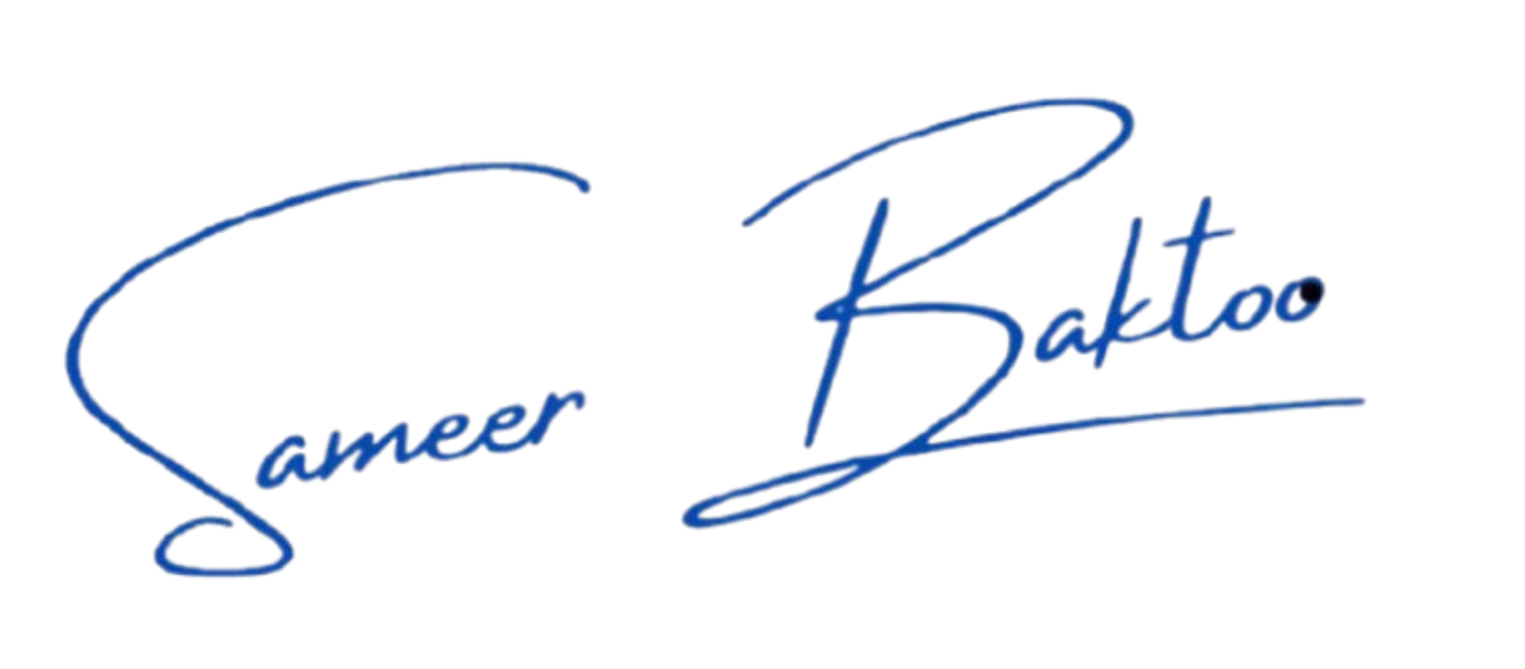 Sameer Baktoo Signature